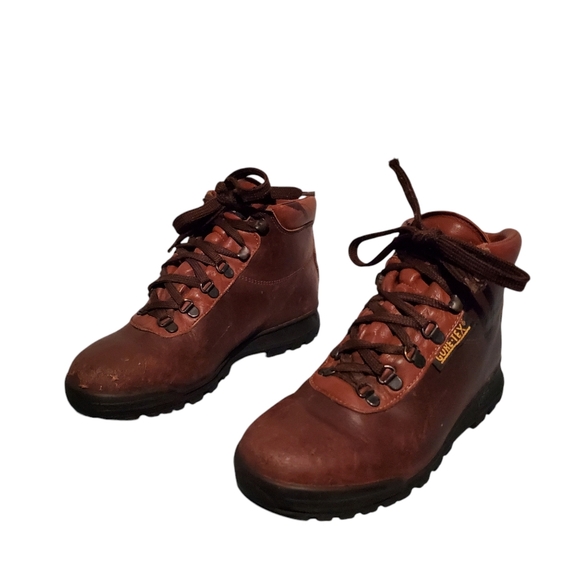 VTG Vasque Skywalk Cowhide Lace-Up Hiking Boots Women's Size 7M, Made In Italy - Picture 7 of 14